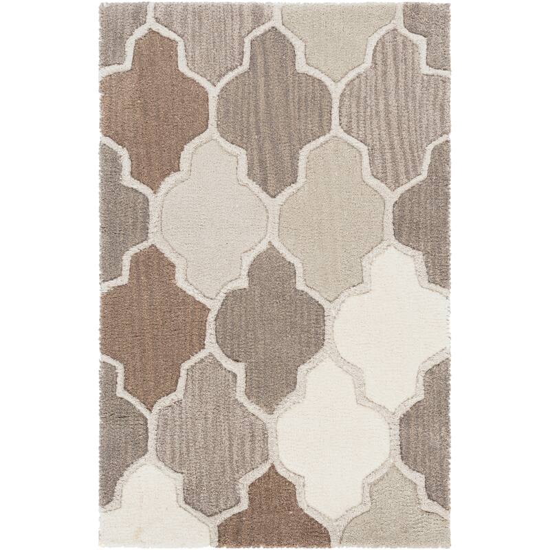 Randall Handmade Geometric Moroccan Wool Area Rug