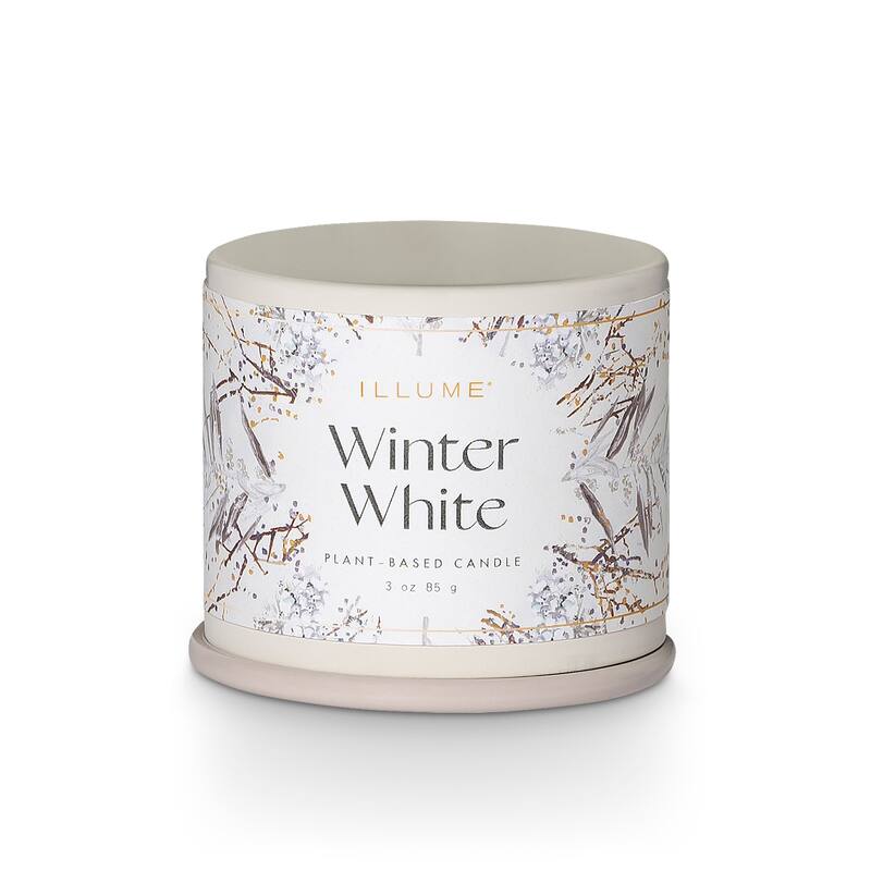 ILLUME Noble Holiday Winter White Candle - Demi Vanity Tin