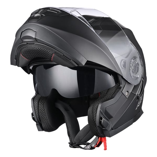 full face flip up motorcycle helmet Modular Helmets – Oumurs tier DOT approved Modular Flip Daytona Glide Helmet Solids Silver