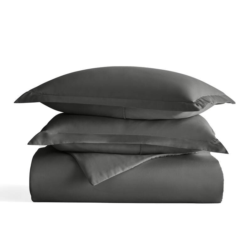Simply Essential Solid Duvet Cover - Gray - Twin