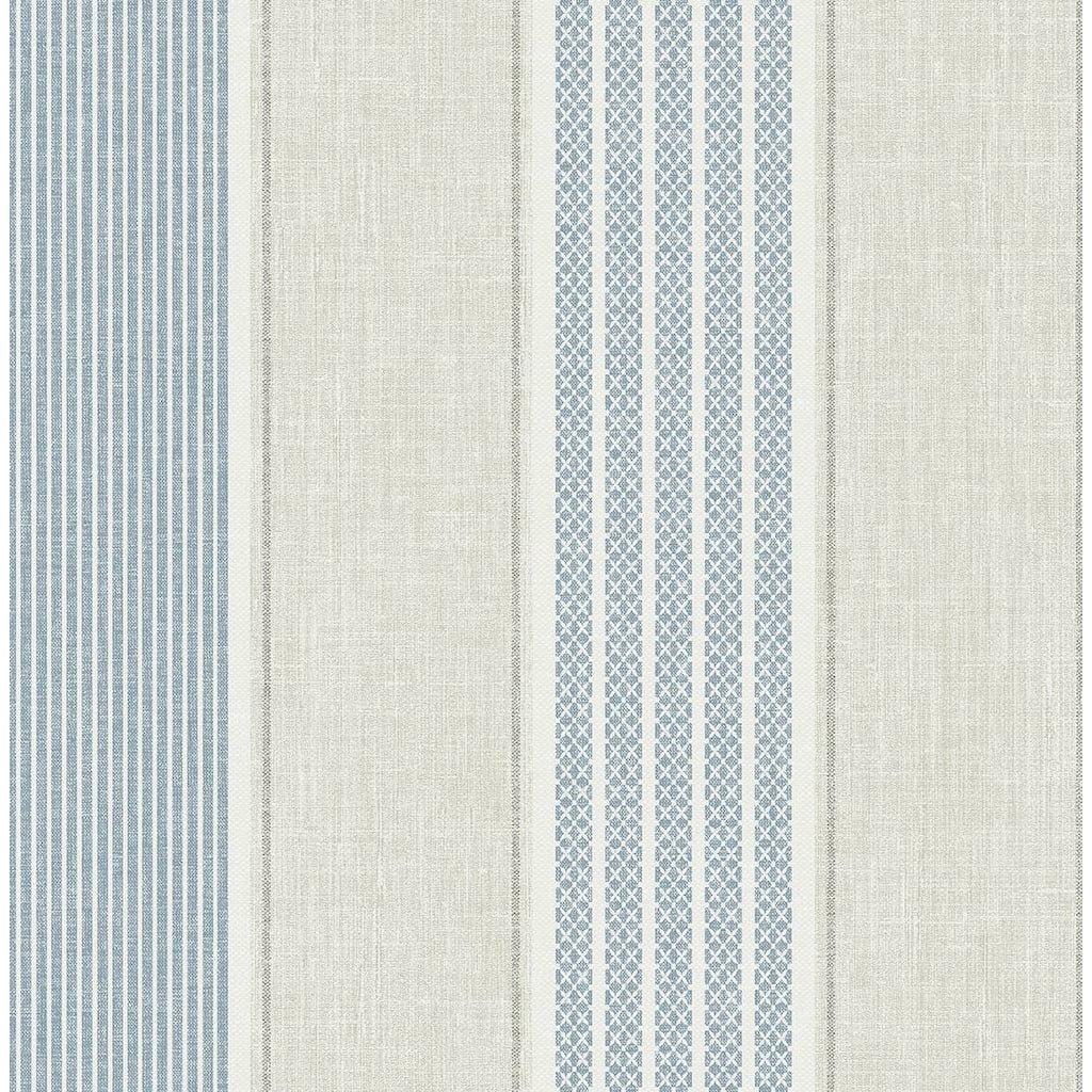 Seabrook Designs Havenport Sailor Stripe Unpasted Wallpaper
