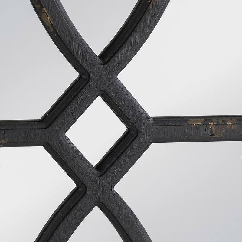 16" x 23" Rectangular Wooden Wall Mirror with Frame, Vertical or Horizontal Home Decor for Living Room, Set of 2