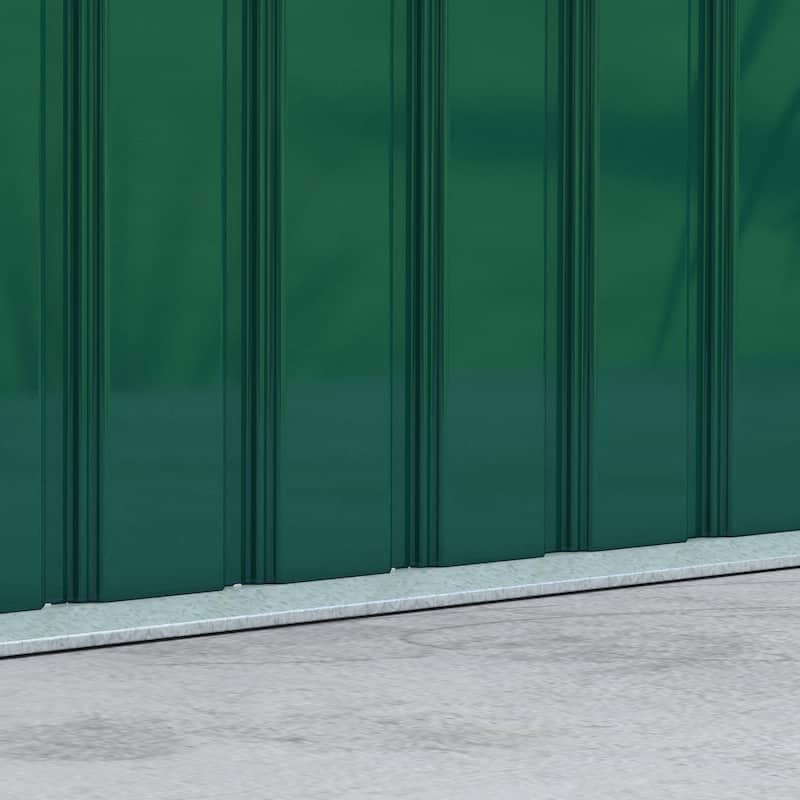 Outsunny 9' x 4' Outdoor Rust-Resistant Metal Garden Vented Storage Shed with Spacious Layout & Durable Construction