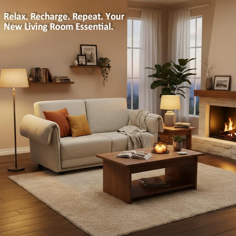 65" Loveseat Sleeper Sofa, Convertible Couch Bed Loveset Small Couchs for Living Room