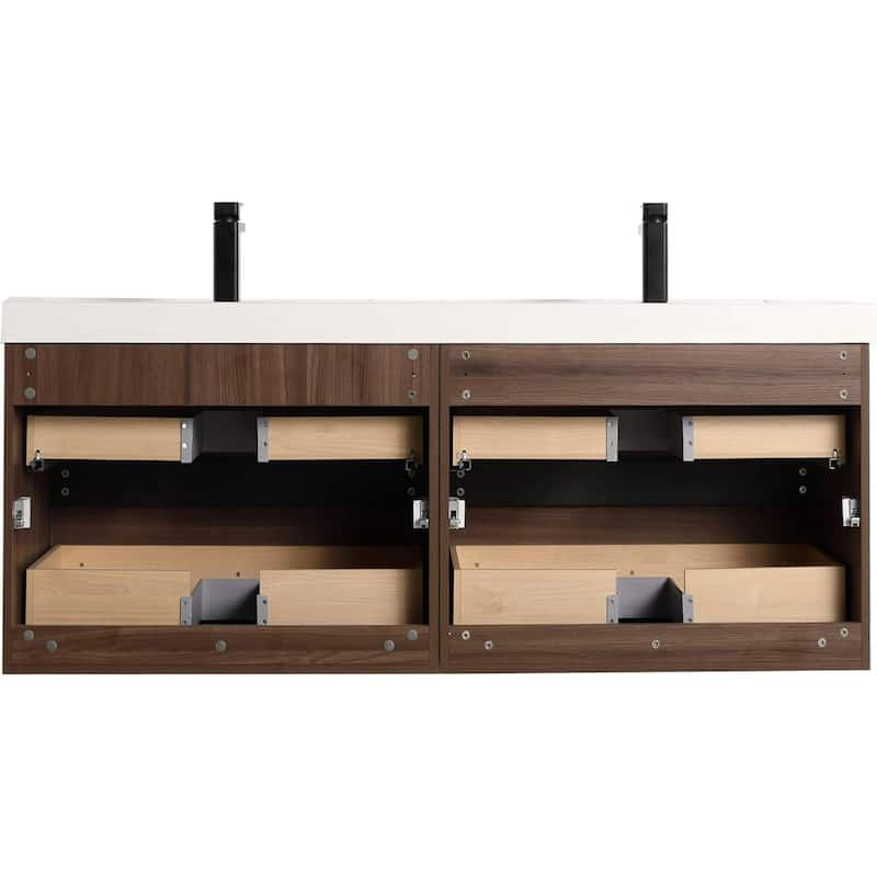 Blossom Annecy 48-Inch Floating Bathroom Vanity with Acrylic Sink