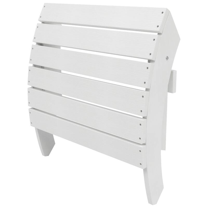 Vineyard HIPS Outdoor Eco-Friendly All Weather Adirondack Chair Ottoman