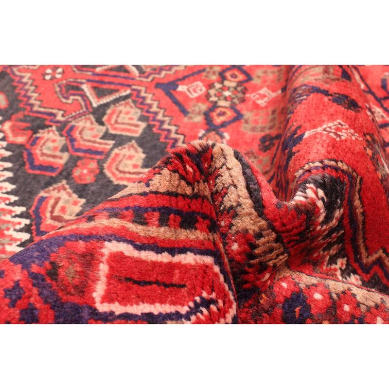 ECARPETGALLERY Hand-knotted Andelz Red Wool Rug - 4'8 x 7'3