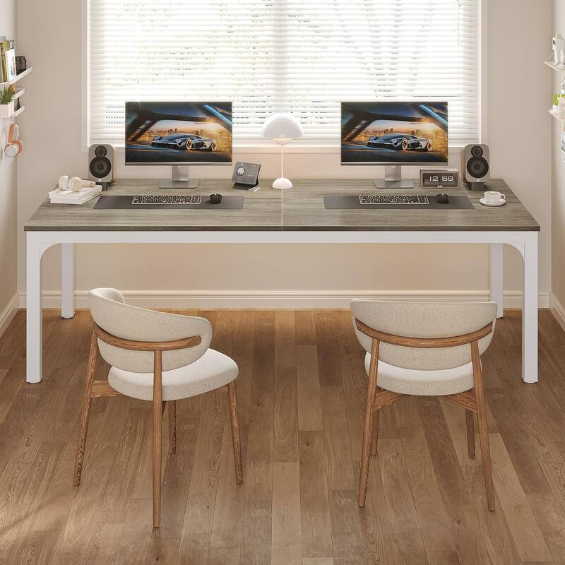 78.7" Extra Long Computer Desk/Table, Work Desk, Double Workstation Desk for Home Office