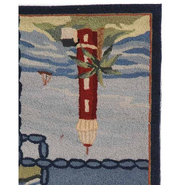 SAFAVIEH Handmade Chelsea Laurenzia French Country Nautical Wool Rug
