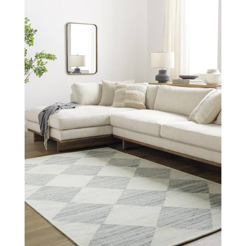 Livabliss x Vivir Antho Modern Area Rug - 9' x 12' - Gray