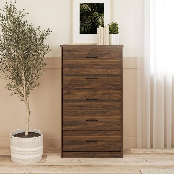 Classic 5 Drawer Dresser, Black Oak - Bed Bath & Beyond - 37998364 Classic 5 Drawer Dresser, Black Oak - Bed Bath & Beyond - 37998364