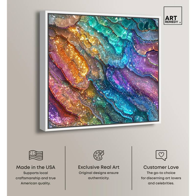 Glittering Spectrum I Canvas by Art Remedy