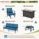 preview thumbnail 45 of 119, MAISON ARTS Outdoor Sofa Set 4/6-Piece Patio Conversation Set with 45'' Gas Fire Pit Table