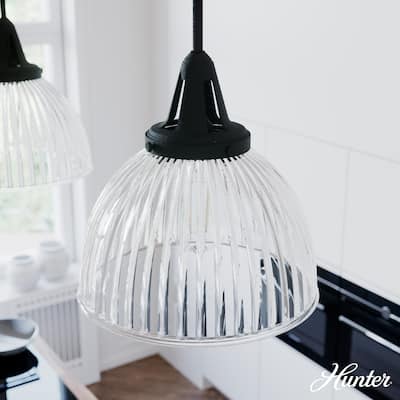 Hunter Cypress Grove 13" 1-Light Pendant - Island, Dining Room, Entry - Industrial, Transitional, Contemporary