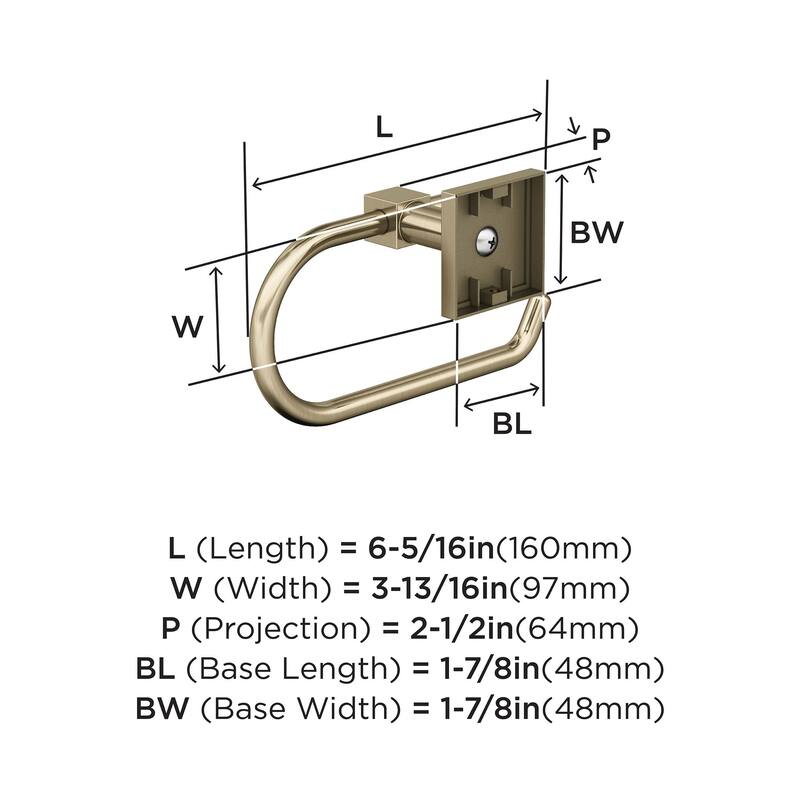 Appoint Golden Champagne Traditional Single Post Toilet Paper Holder