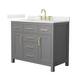 Option Dark Gray / Giotto Quartz Top / Brushed Gold
