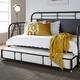 preview thumbnail 1 of 40, Vintage Series Distressed Metal Twin Metal Trundle Black