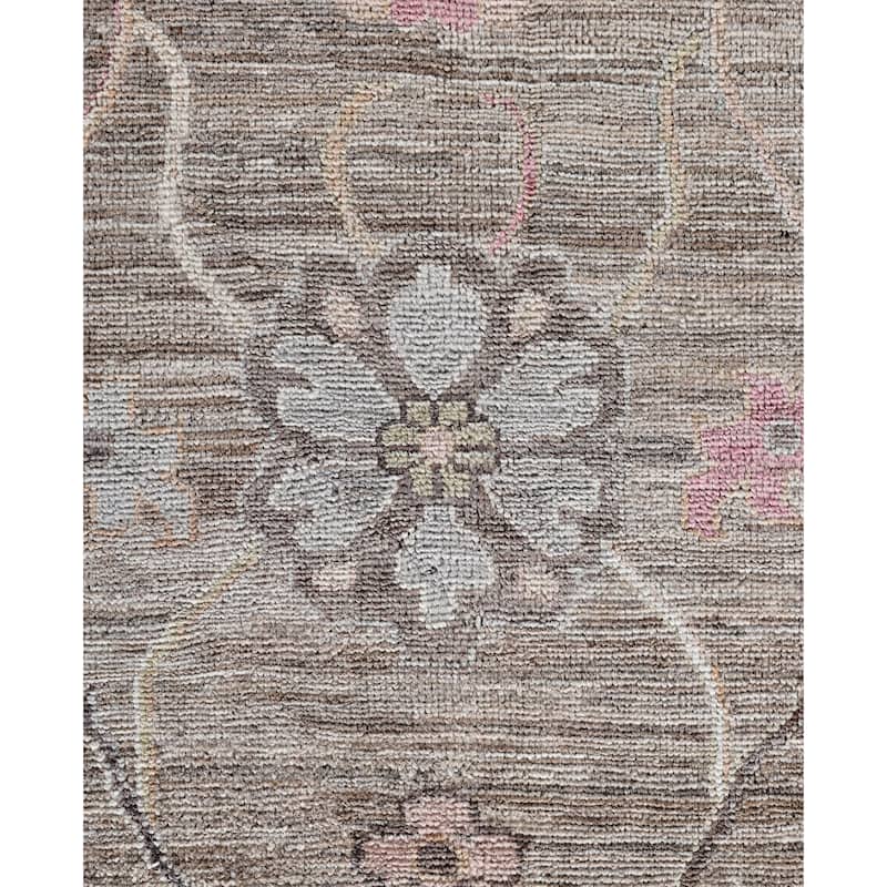 Oushak One-of-a-Kind Hand-Knotted Area Rug - Brown - 9' 2" x 12' 3"
