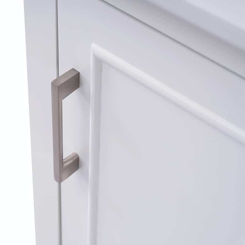 Modern 20-Inch Small Bathroom Vanity Cabinet with Ceramic Basin