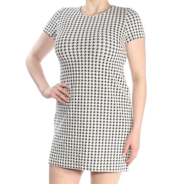 black shift work dress