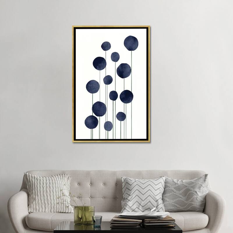 iCanvas "Water Flowers" by Kubistika Framed Canvas Print