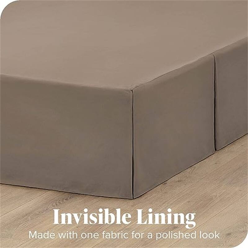 Pleated bed skirt