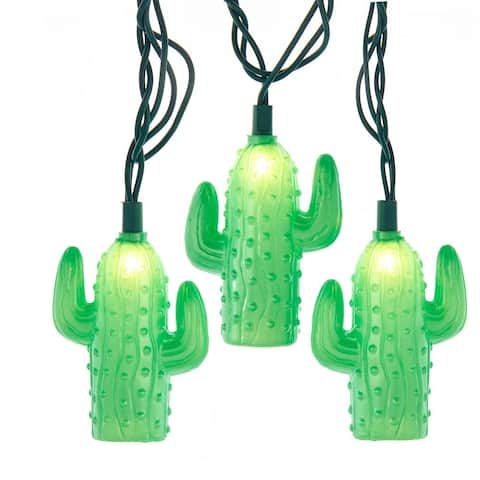 Kurt Adler UL 10-Light Cactus Light Set - N/A