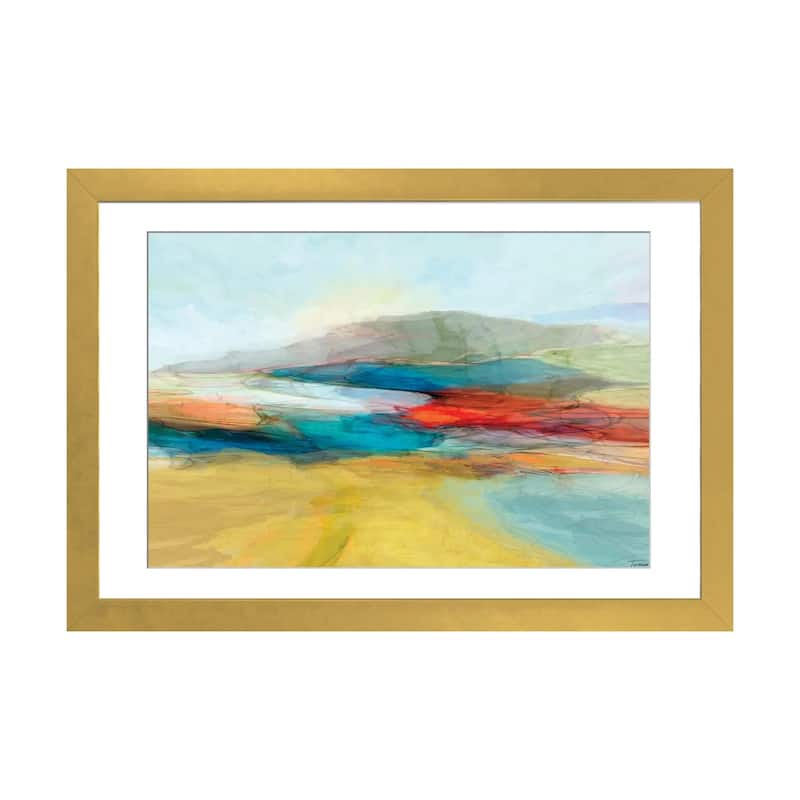 iCanvas "Transformation I" by Michael Tienhaara - Gold - 16x24x1