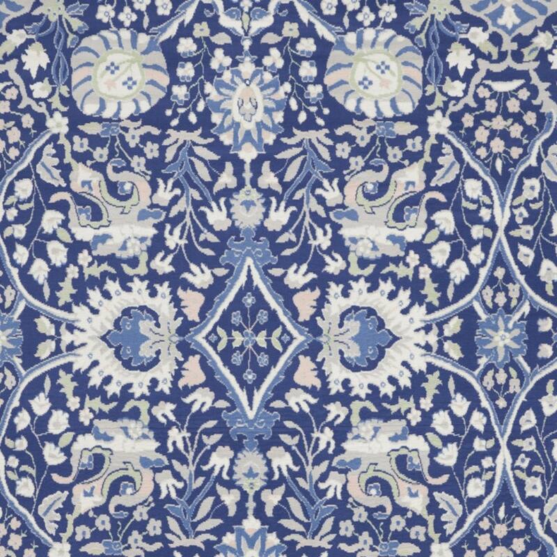 Power Loomed Distressed Floral Traditional Non Skid Stain Resistant Area Rug - 120' X '84' X '0.39