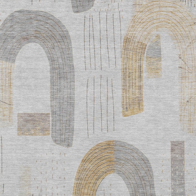 HomeRoots Geometric Transitional Rectangle Outdoor Rug