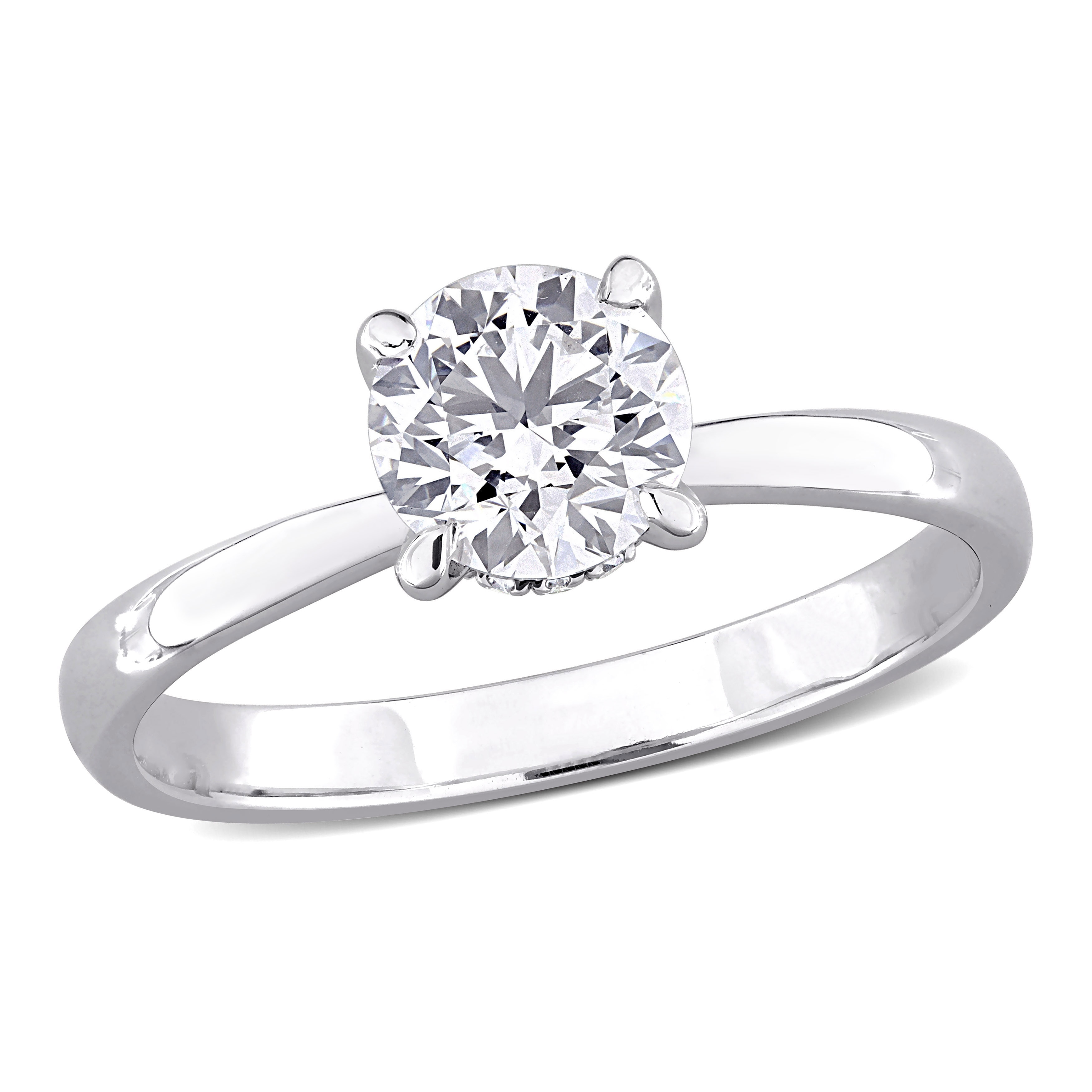 Miadora 1ct TDW Lab-Grown Diamond Engagement Ring 14k White Gold