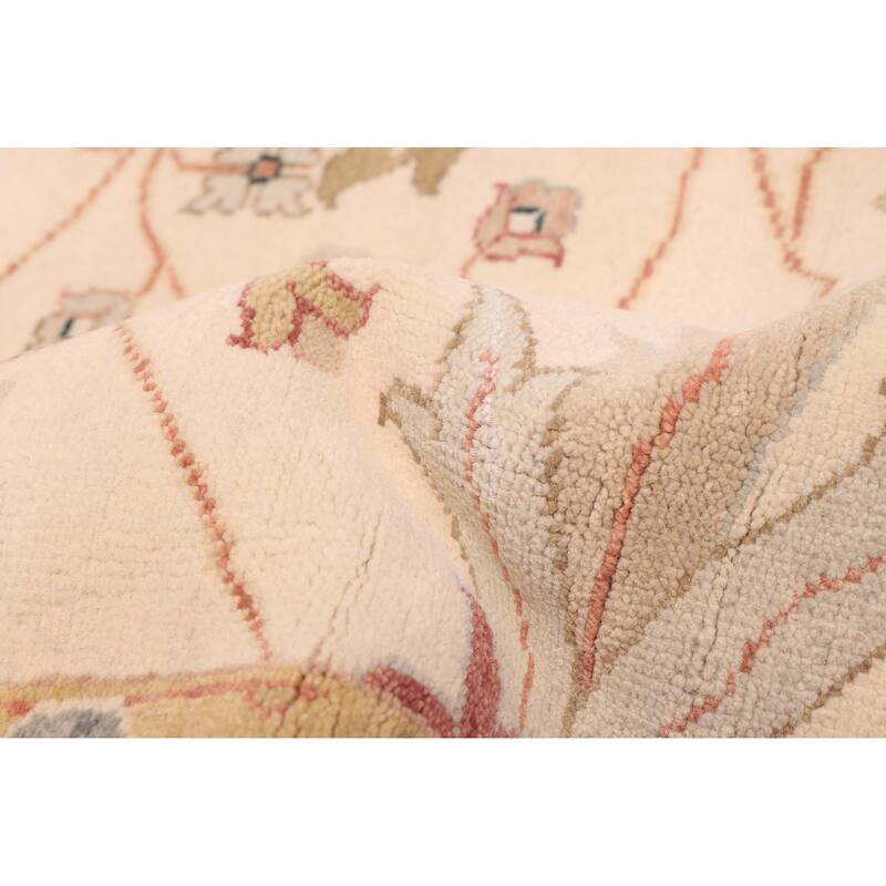 ECARPETGALLERY Hand-knotted Jules Serapi Ivory Wool Rug - 10'1 x 14'0