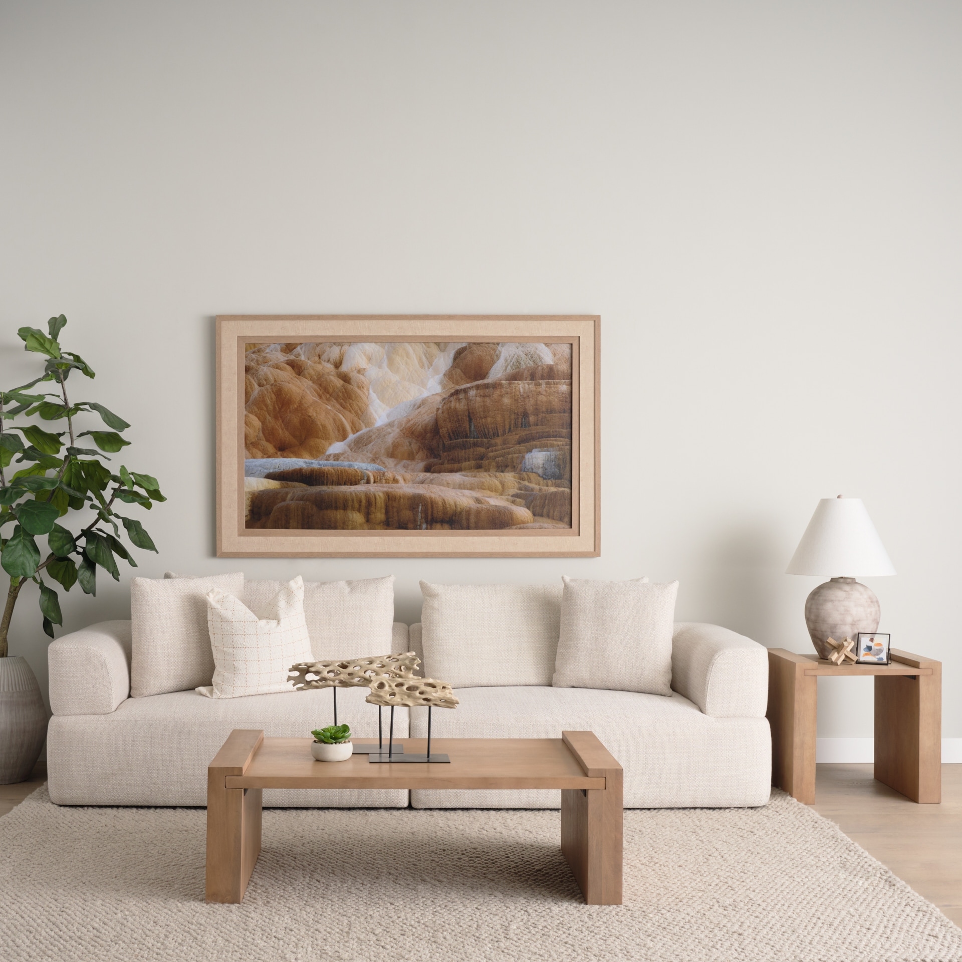 Wesson Light / Dark Brown Wood Accent Table