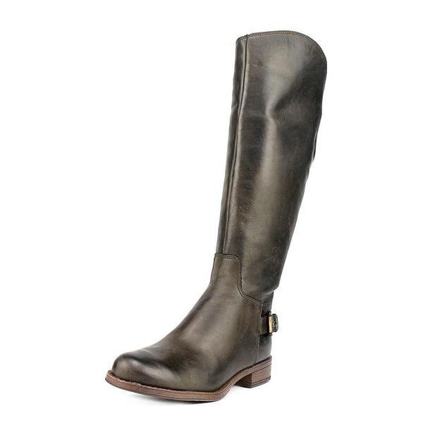 GUESS Womens Lurie Leather Almond Toe Knee High Fashion Boots GUESS Womens Lurie Leather Almond Toe Knee High Fashion Boots