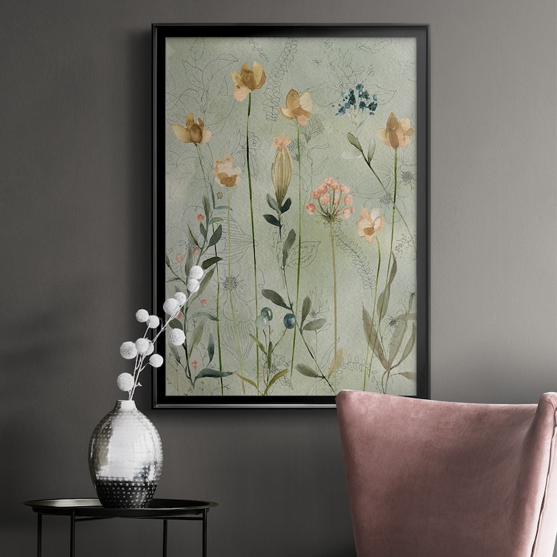 Botanical Sketchbook Premium Framed Print - Ready to Hang