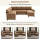 preview thumbnail 29 of 29, U-Shaped Convertible Sectional Sofa Bed with Storage Chaise by Harper&Bright Designs