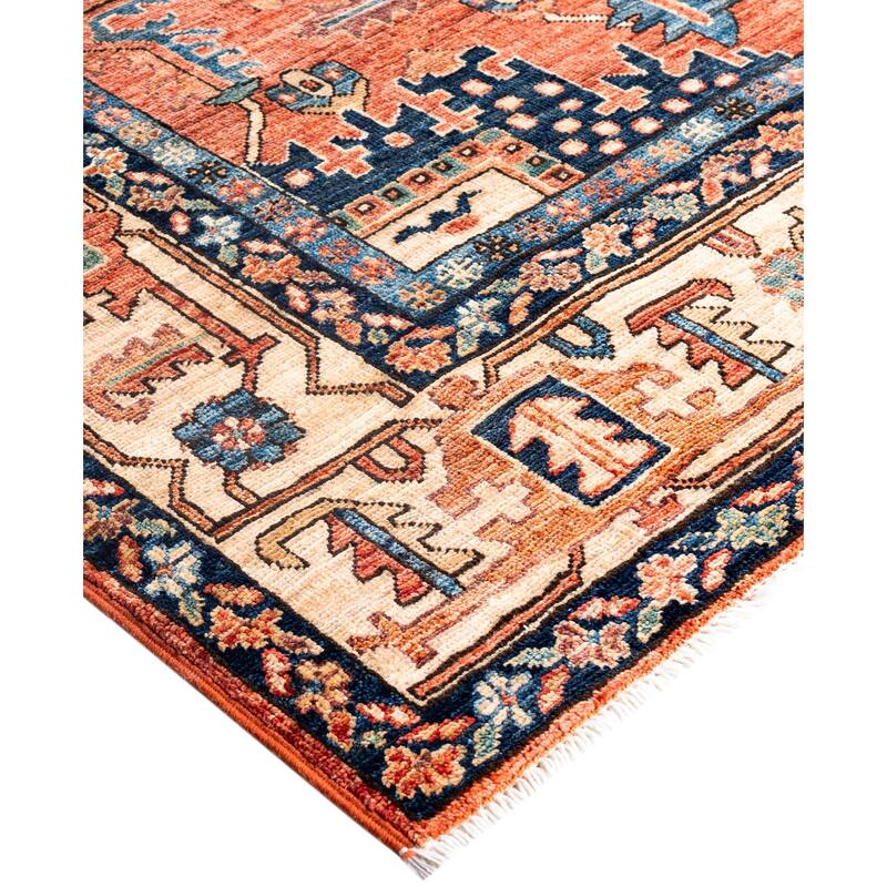 Serapi One-of-a-Kind Hand-Knotted Area Rug - Orange - 8' 1" x 10' 3"