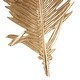 preview thumbnail 7 of 16, Gold Polystone Large Metallic Feather Bird Wall Decor