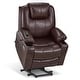 preview thumbnail 67 of 77, MCombo Electric Power Lift Recliner Chair Sofa with Massage and Heat, 3 Positions, USB Ports, Faux Leather