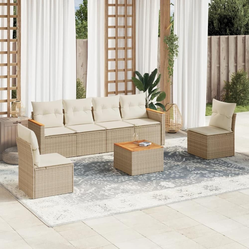 vidaXL Garden Sofa Set Black