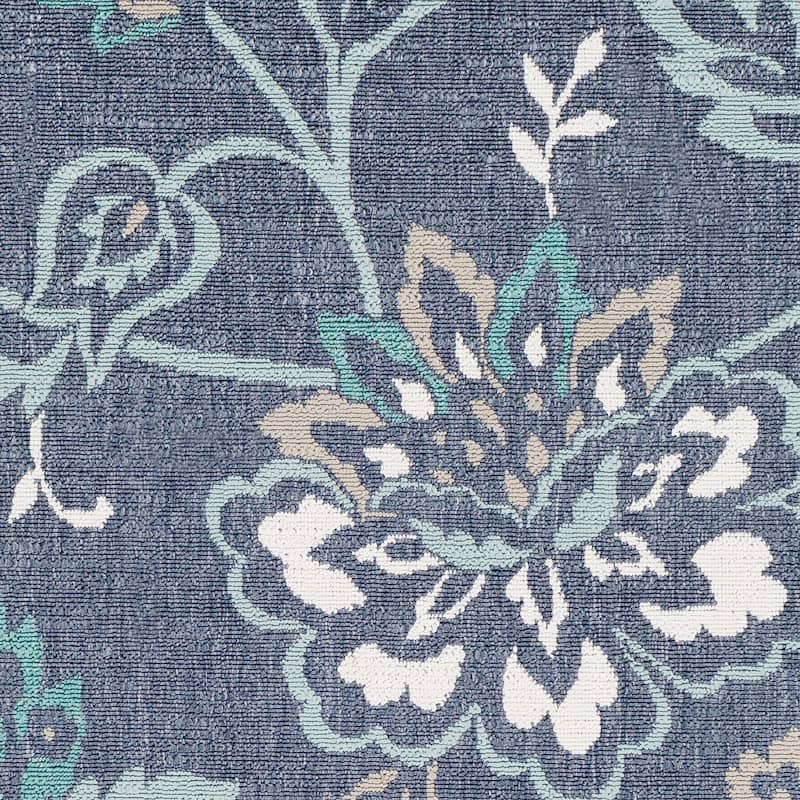 Cesarina Floral Indoor/ Outdoor Area Rug - 8'9" Round - 8'9" Round
