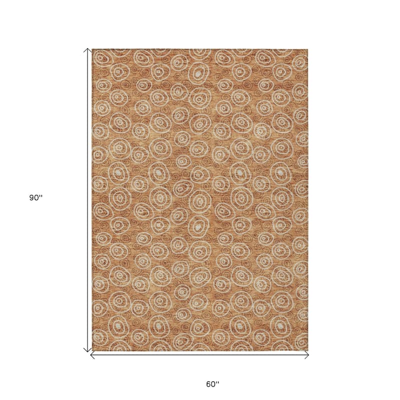 HomeRoots Geometric Transitional Rectangle Outdoor Rug
