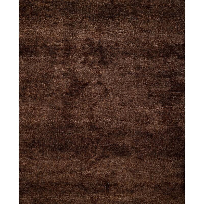 Overdyed One-of-a-Kind Hand-Knotted Runner Rug - Brown - 2' 8" x 11' 9"
