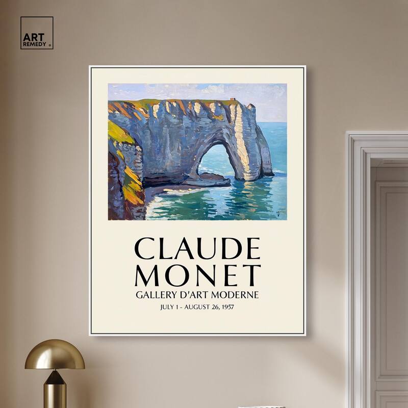 Seascape at Etretat Canvas by Art Remedy