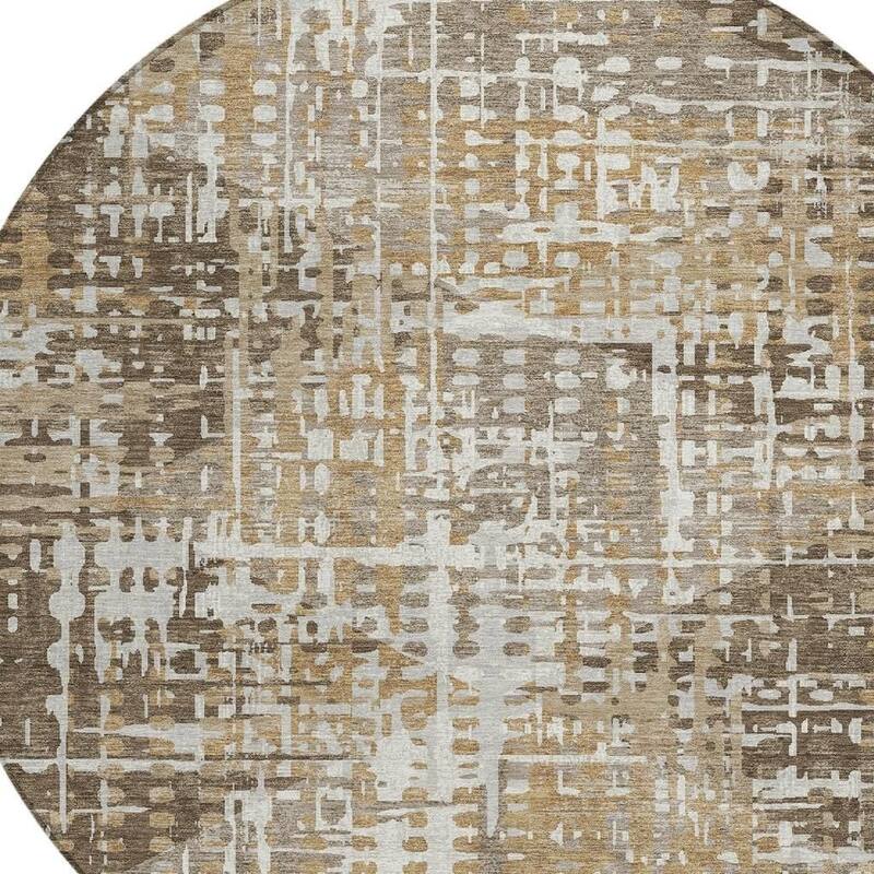 HomeRoots Geometric Transitional Rectangle Outdoor Rug