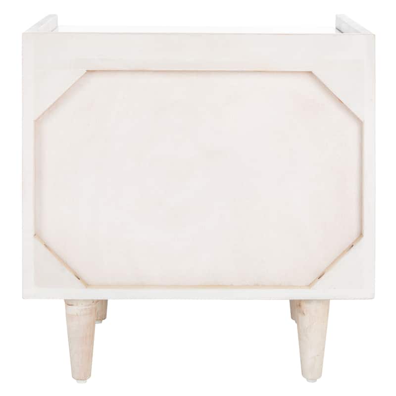 SAFAVIEH Alivia Parquet 1-Drawer 1-Shelf Nightstand
