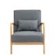 preview thumbnail 40 of 83, 2 Set Mid Century Modern Upholstered Accent Chair