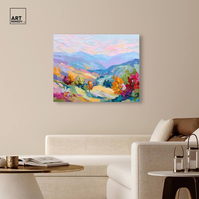 Colorful Valley I Canvas by Art Remedy, Gallery Wrapped