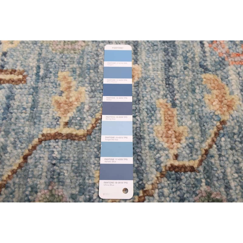 ECARPETGALLERY Hand-knotted Jules Serapi Dark Blue Wool Rug - 7'10 x 9'11