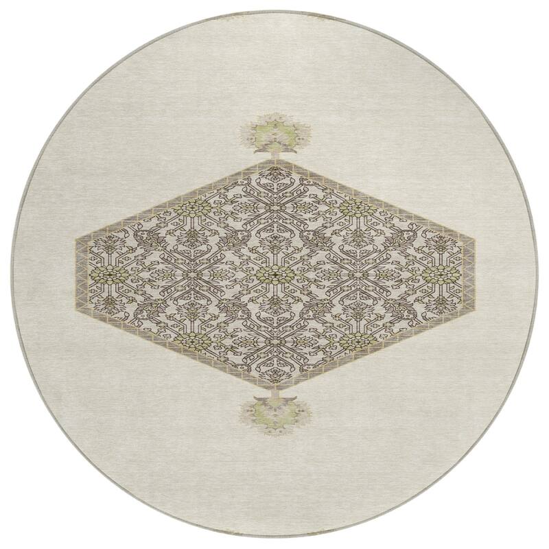 HomeRoots Oriental Traditional Rectangle Outdoor Rug